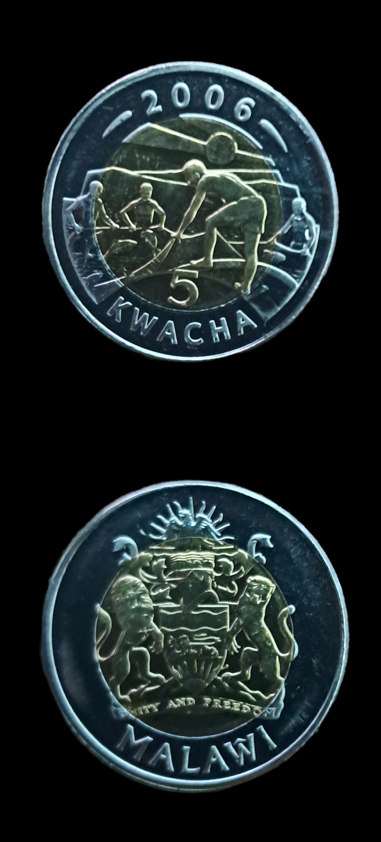 Coin 12 Malawi 5 Kwacha 2006 UNC