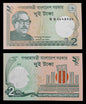 Note 12 Bangladesh 2 taka UNC