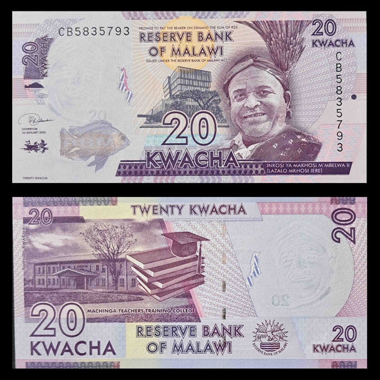 Note 18 Malawi  20 kwacha UNC