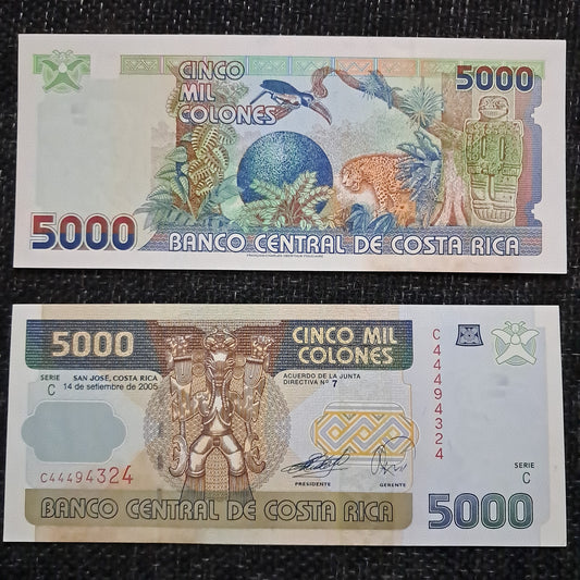 Note 406 Costa Rica 5000 Colones 1999-2005 VF note