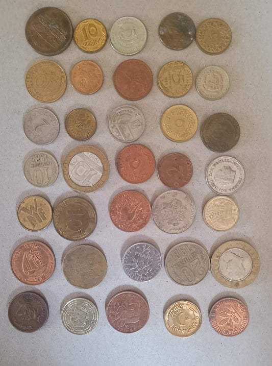 Set coin 52 Different Countries Used Coin Collections