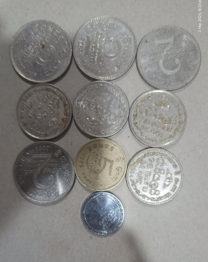 Set coin 43 Sri lanka Used Coin Collections