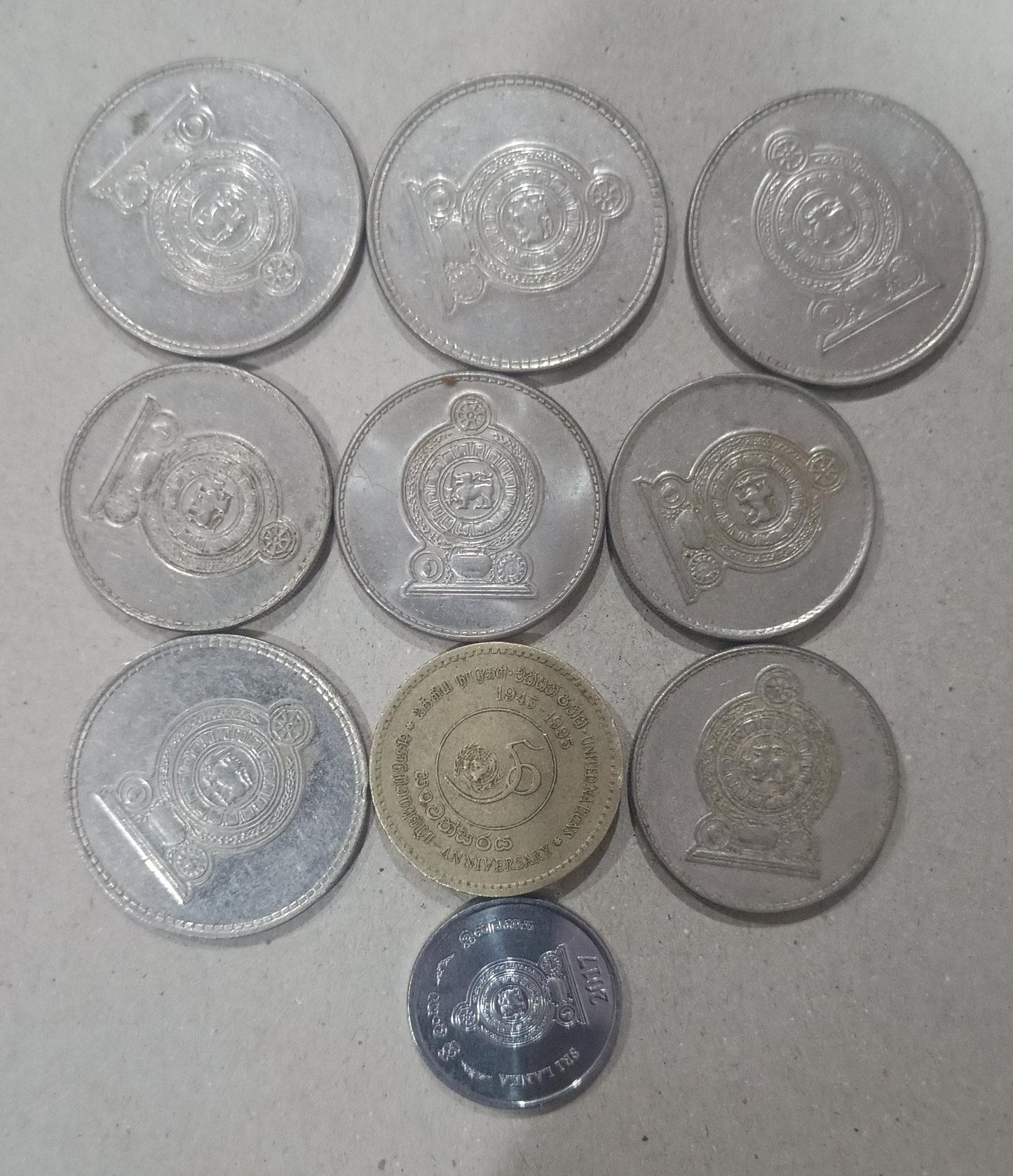 Set coin 43 Sri lanka Used Coin Collections