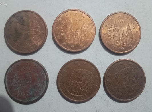 Set coin 27 Spain Used Coin Collections