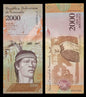 Note 42 Venezuela 2000 Bolivars UNC