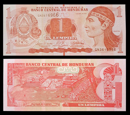 Note 45 Honduras 1 Lempira  UNC