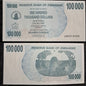 Note K 11 Zimbabwe One Hundred Thousand dollars 2006 UNC