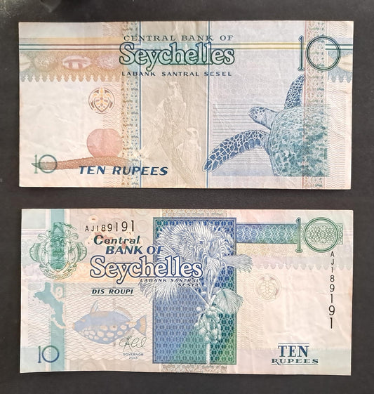 Used_Note_52_14 Seychelles 10 Rupees