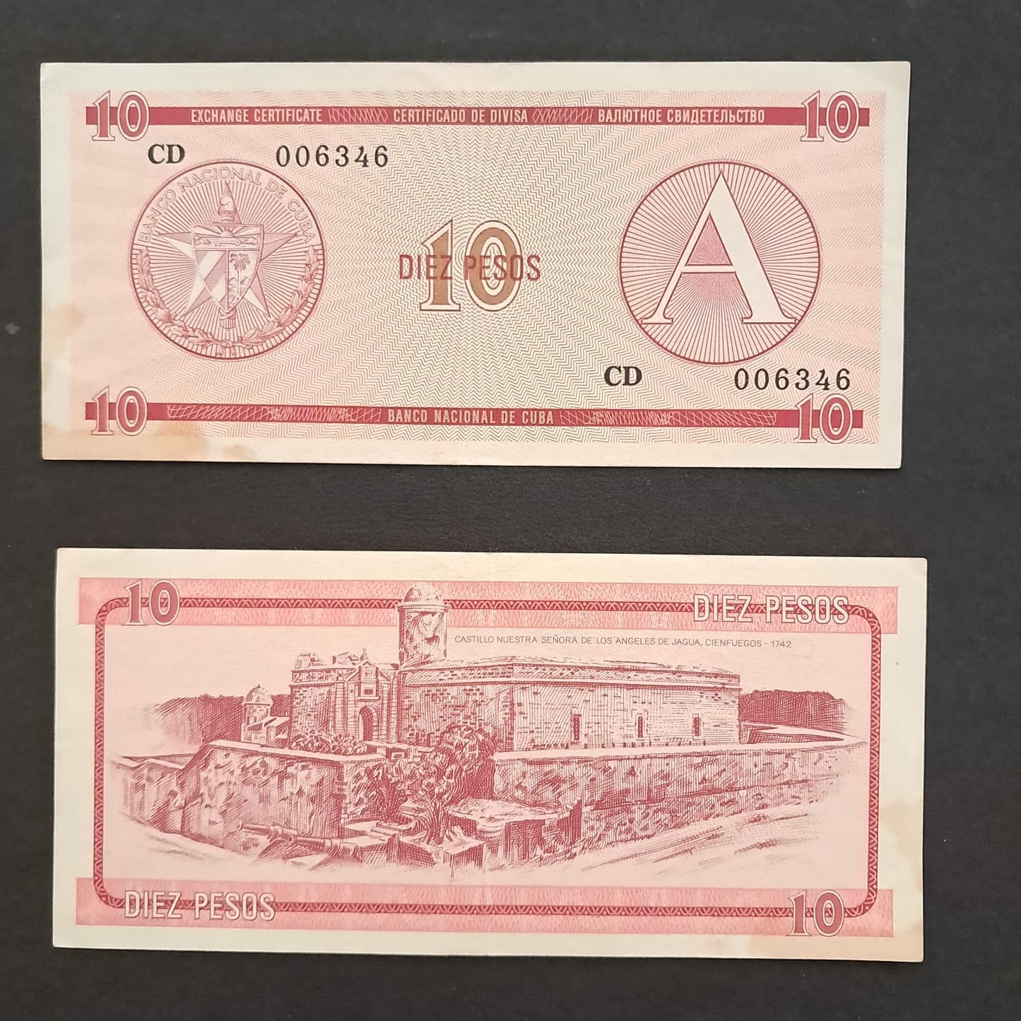 Used Note_52_37 CUBA 1 PESO  1985