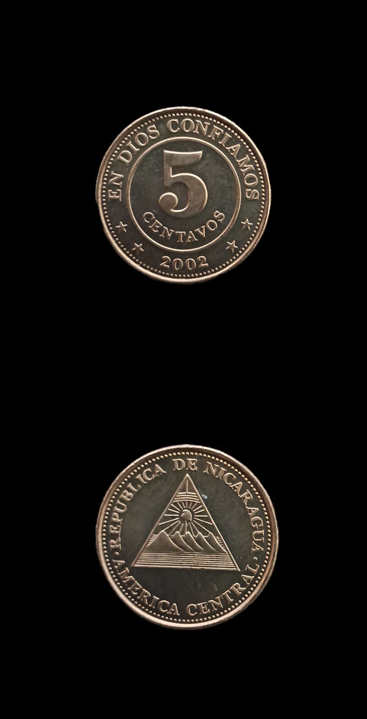 Coin 5 Nicaragua 5 Centavos 2002 UNC