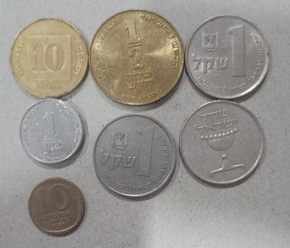 Set coin 47 Israel Used Coin Collections