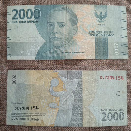 Note I 8 Indonesia 2000 Rupiah