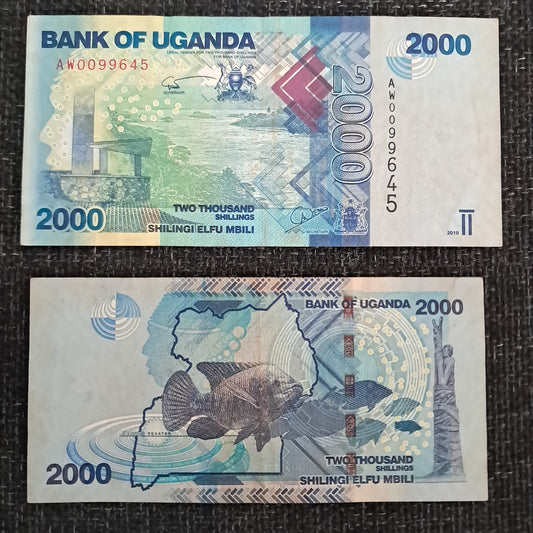 Note B 17 Uganda 2000 Shillings 2010