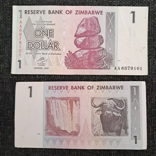 Note B 21 Zimbabwe 1 Dolar