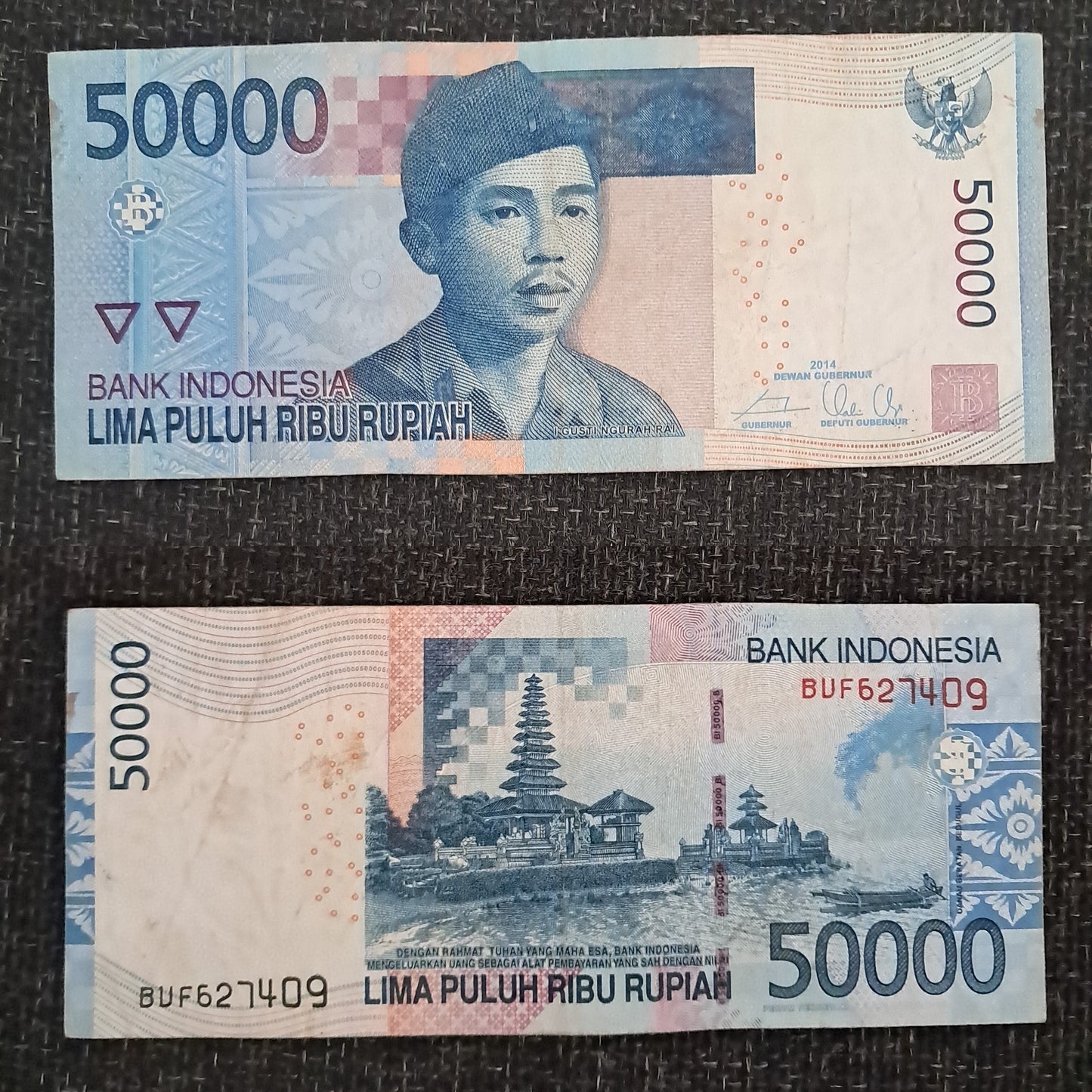 Note c 14 Indonesia, 50000 Rupiah 2014