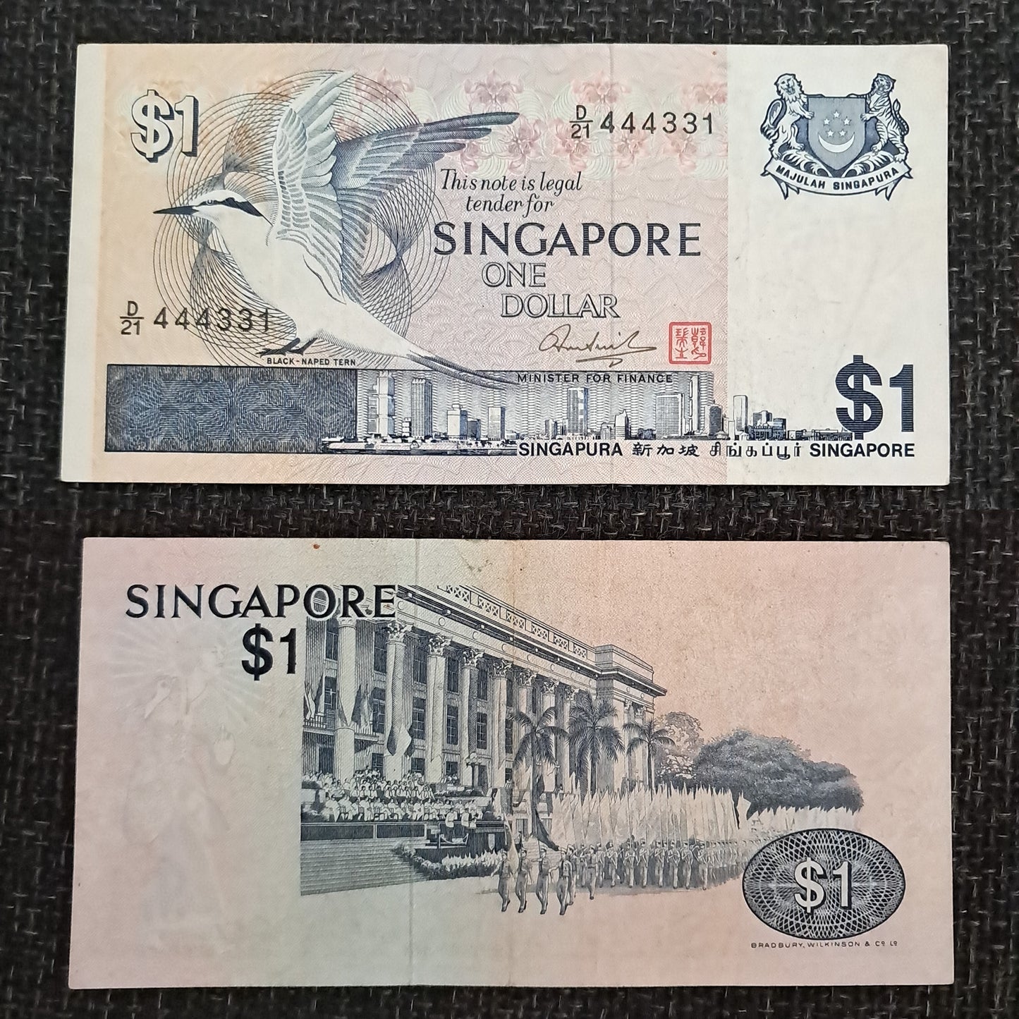 Note c 05 Singapore 1 Dollar 1976