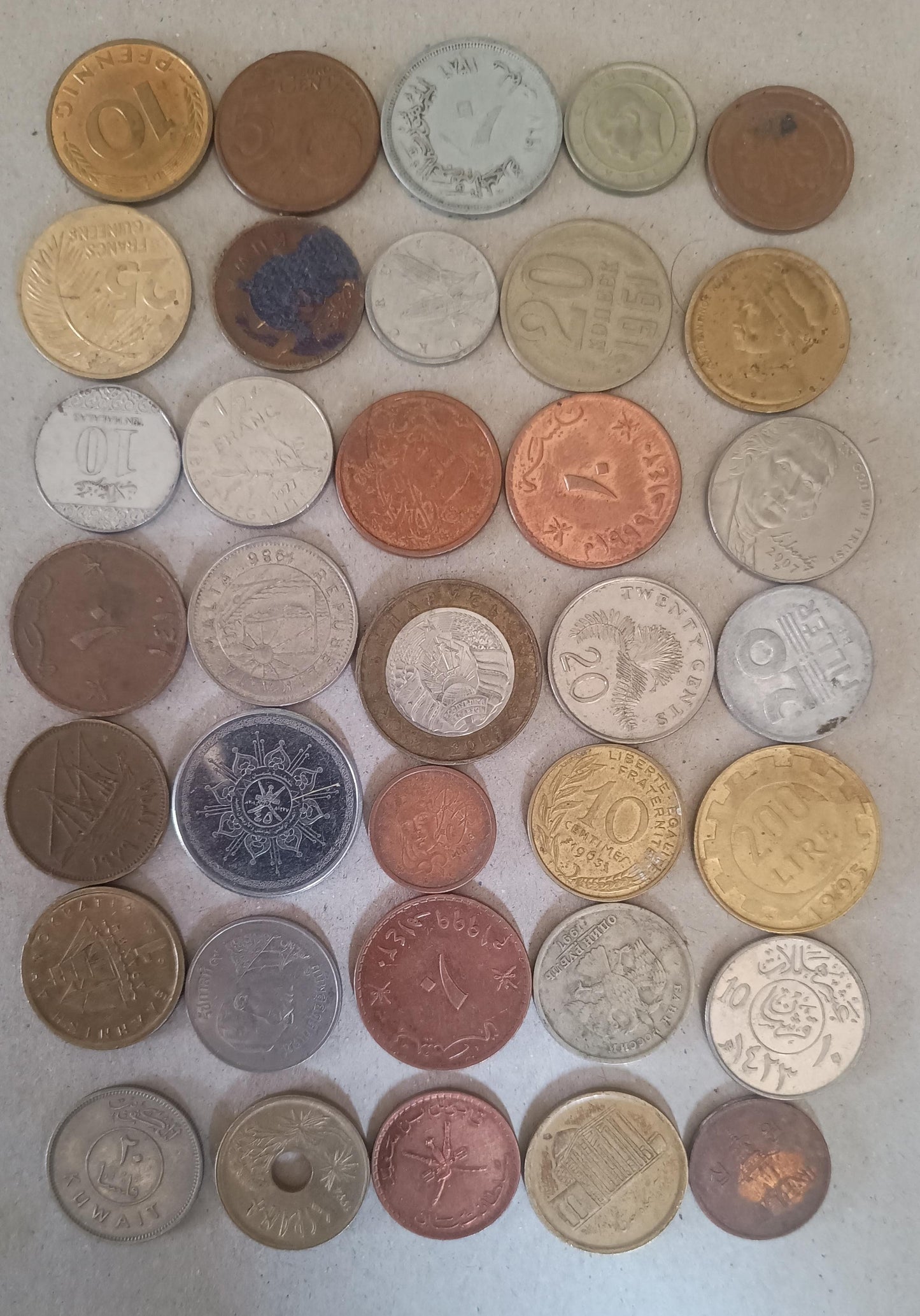 Set coin 50 Different Countries Used Coin Collections