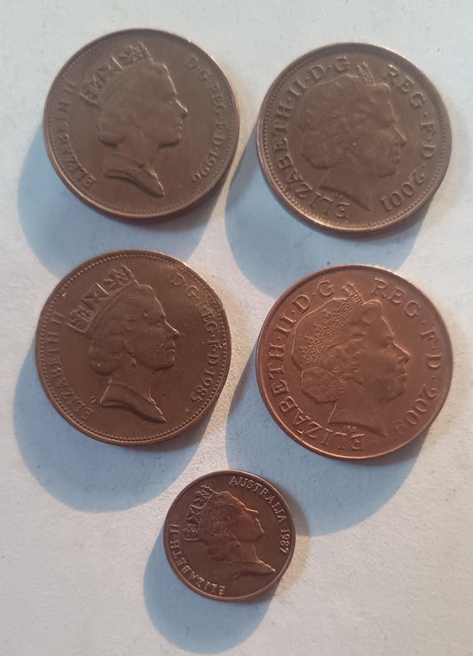 Set coin 19 Queen Elizabeth Coin Collection