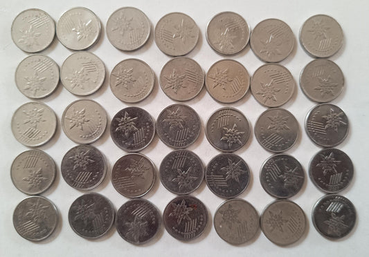 Set coin 12 Malaysia 10 sen 35 Used Coin Collections