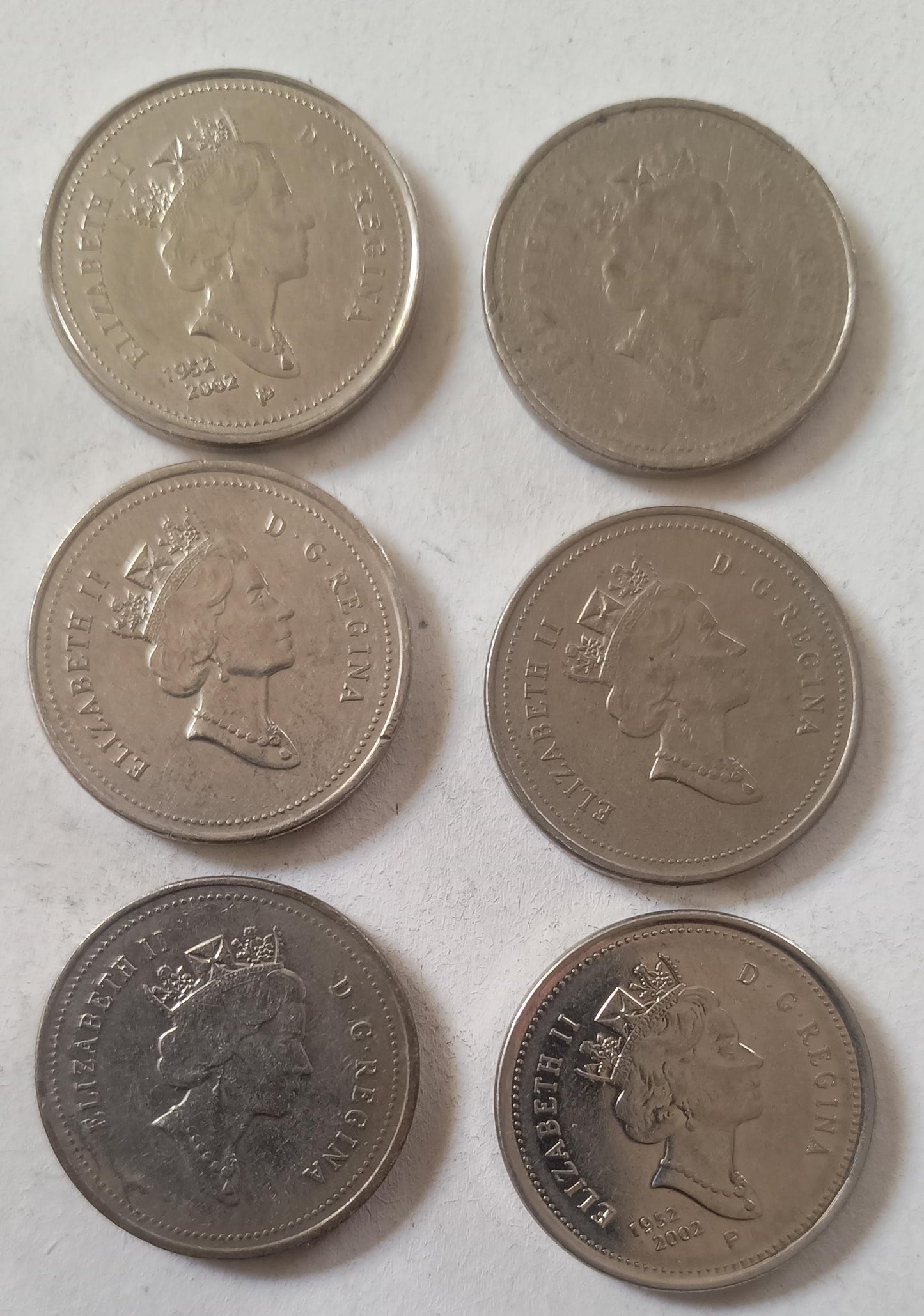 Set Coin 16 Queen Elizabeth portrait Coins